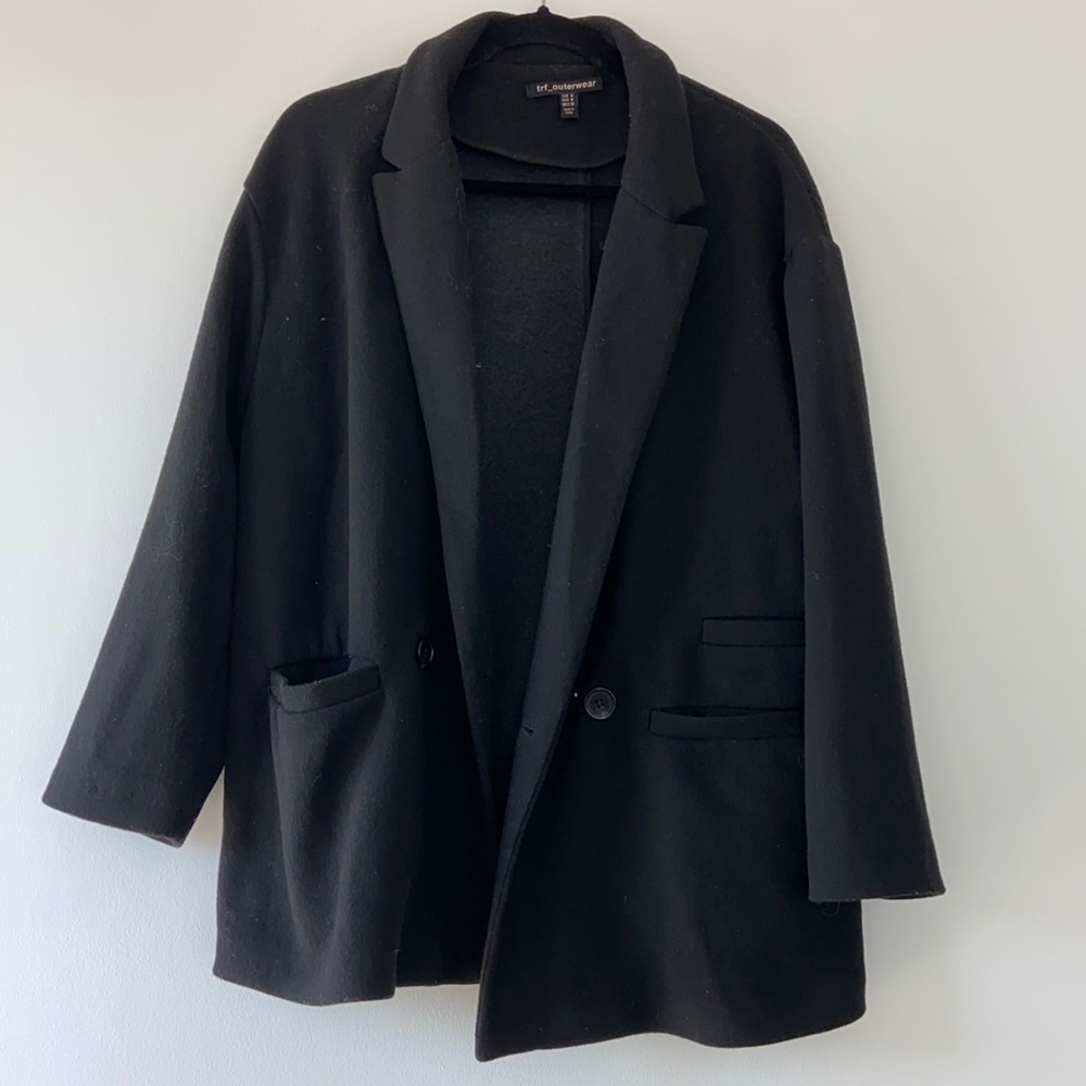 Zara Outerwear Black Jacket Coat